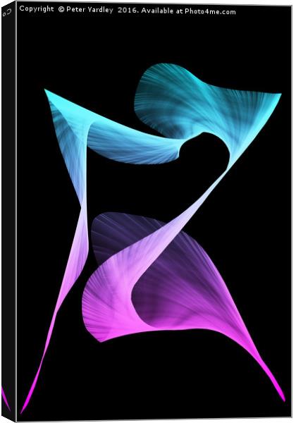 Abstract #1 (portrait format) Canvas Print by Peter Yardley