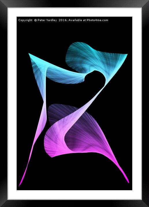 Abstract #1 (portrait format) Framed Mounted Print by Peter Yardley
