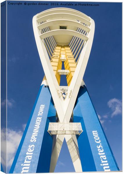 The Iconic Spinnaker Tower Canvas Print by Gordon Dimmer