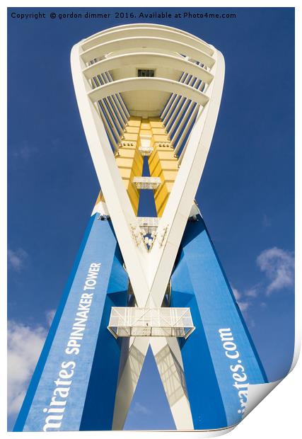 The Iconic Spinnaker Tower Print by Gordon Dimmer