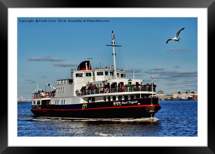 Royal Daffodil arriving at Seacombe Ferry Framed Mounted Print by Frank Irwin
