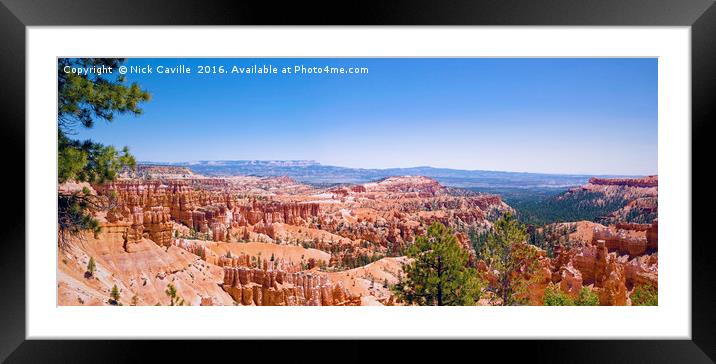 Bryce Canyon Panorama Framed Mounted Print by Nick Caville