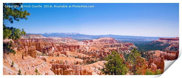 Bryce Canyon Panorama Print by Nick Caville