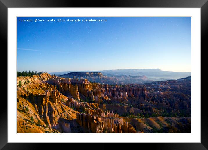 Bryce Canyon at Midnight Framed Mounted Print by Nick Caville
