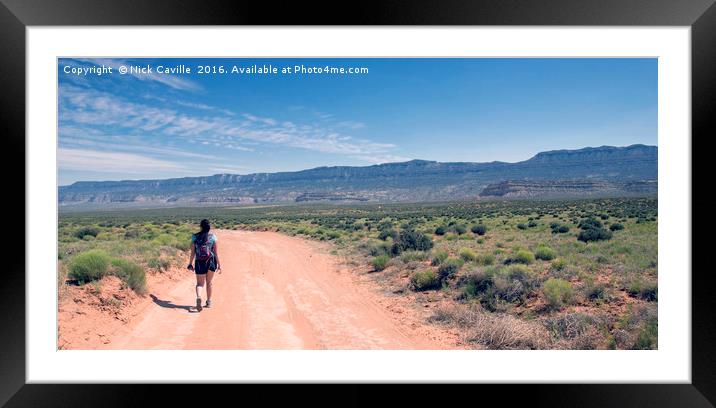 Road to Nowhere Framed Mounted Print by Nick Caville