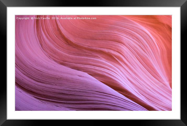 Antelope Canyon Walls Framed Mounted Print by Nick Caville