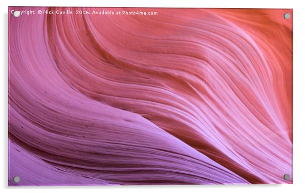 Antelope Canyon Walls Acrylic by Nick Caville