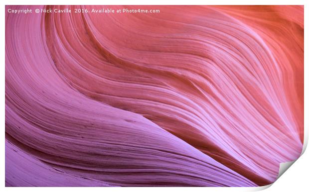 Antelope Canyon Walls Print by Nick Caville