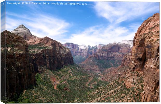 Zion National Park Canvas Print by Nick Caville