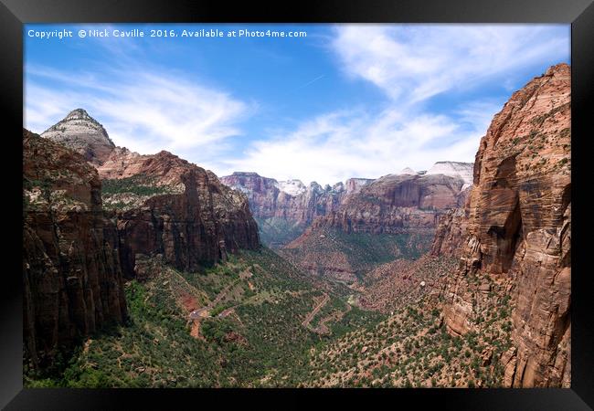 Zion National Park Framed Print by Nick Caville