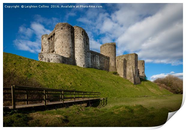 Kidwelly Castle South Wales Print by Leighton Collins