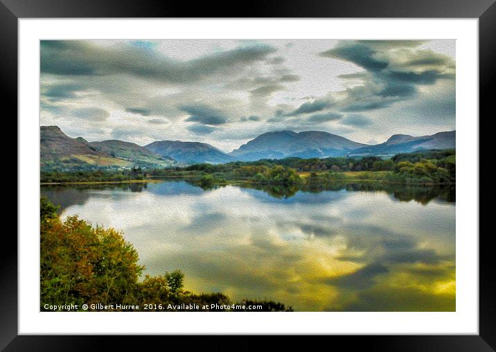 "Vibrant Loch Awe: Scotland's Tranquil Wonder" Framed Mounted Print by Gilbert Hurree