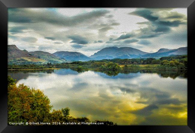 "Vibrant Loch Awe: Scotland's Tranquil Wonder" Framed Print by Gilbert Hurree
