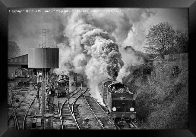 The Train Departing. Framed Print by Colin Williams Photography