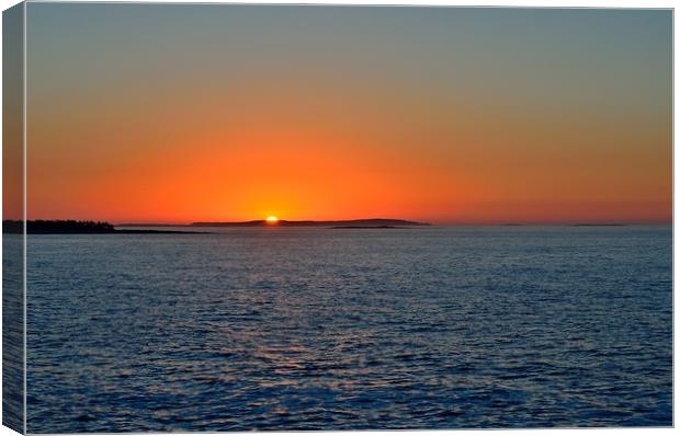 "Sunrise Over Haddock Island" Canvas Print by Jerome Cosyn