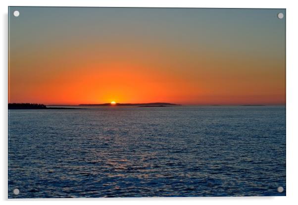 "Sunrise Over Haddock Island" Acrylic by Jerome Cosyn