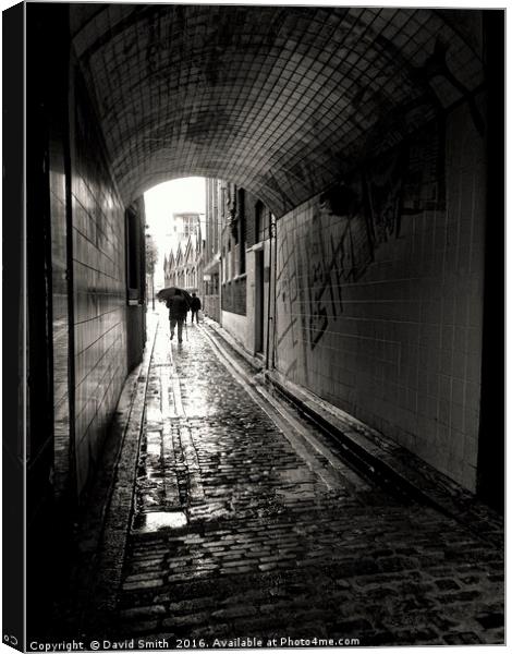A Walk InThe East End Canvas Print by David Smith