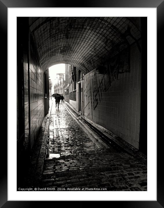 A Walk InThe East End Framed Mounted Print by David Smith
