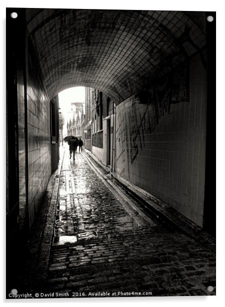 A Walk InThe East End Acrylic by David Smith