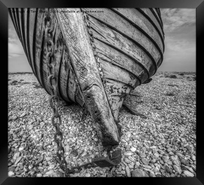 Boat's Prow Framed Print by Tony Sharp LRPS CPAGB