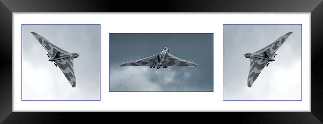Vulcan XH558 Triptych  Framed Print by Philip Hodges aFIAP ,