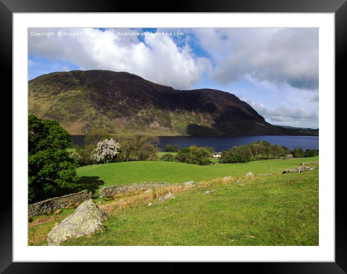 Crummock water Framed Mounted Print by Susan Tinsley