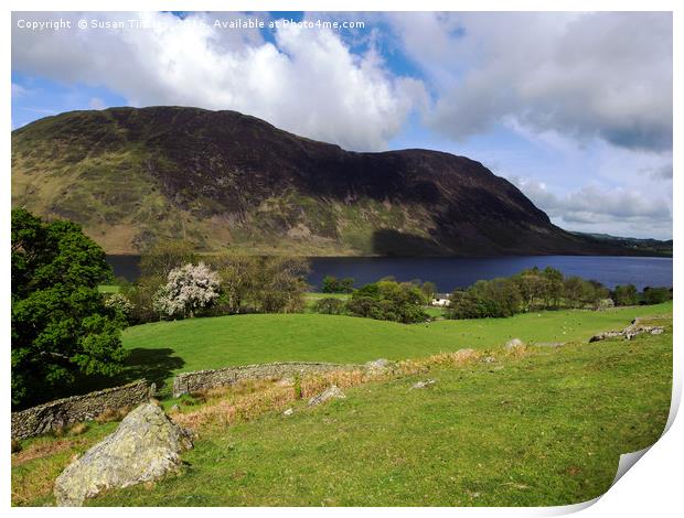 Crummock water Print by Susan Tinsley