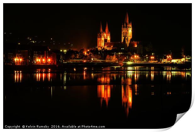 Truro Cathedral Print by Kelvin Rumsby