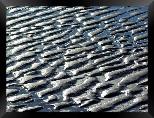 Sand Abstract Framed Print by Jennifer Henderson