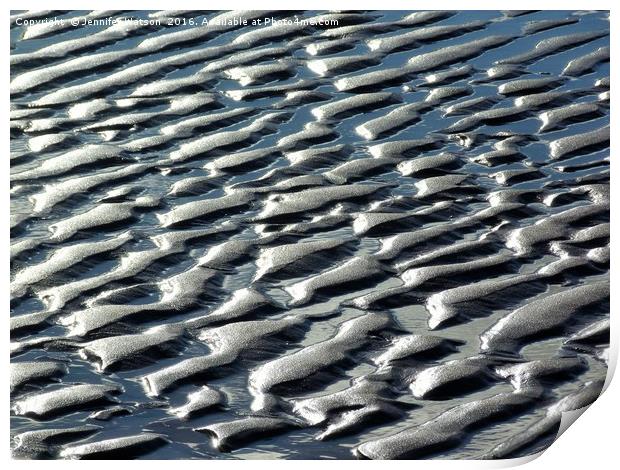 Sand Abstract Print by Jennifer Henderson