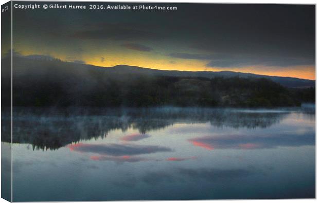 Dawn's Embrace over Loch Awe Canvas Print by Gilbert Hurree