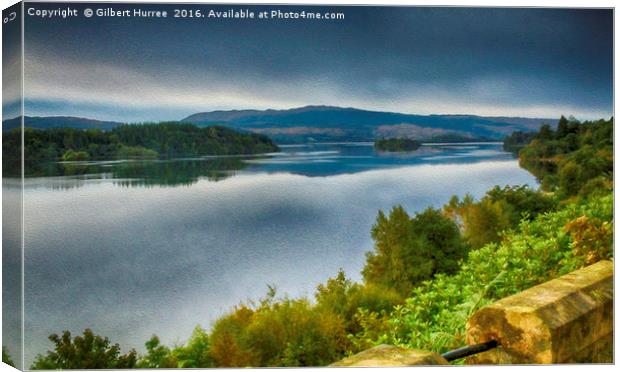 Scotland's Serene Sanctuary, Loch Awe Canvas Print by Gilbert Hurree