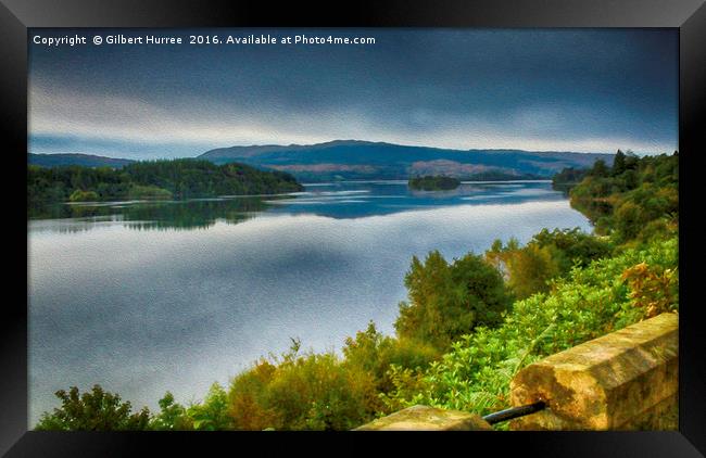 Scotland's Serene Sanctuary, Loch Awe Framed Print by Gilbert Hurree