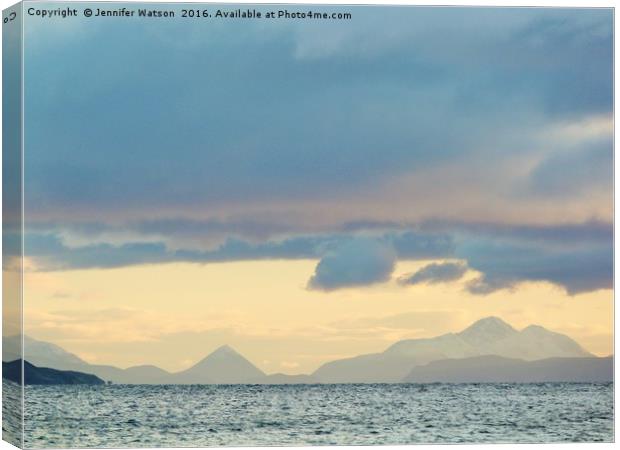 Towards the Cuillins Canvas Print by Jennifer Henderson