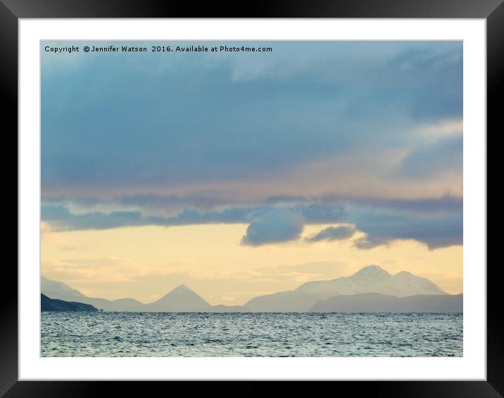 Towards the Cuillins Framed Mounted Print by Jennifer Henderson