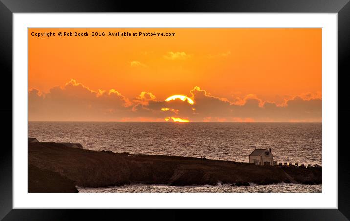 'As The Sun Goes Down' Framed Mounted Print by Rob Booth