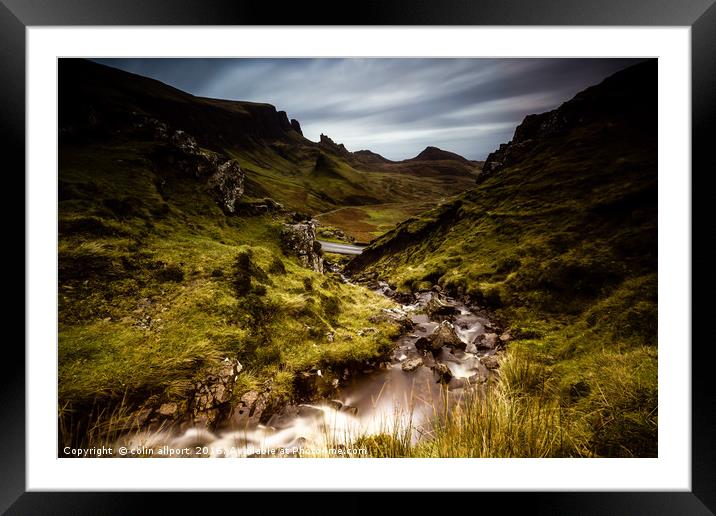 The Ridges Framed Mounted Print by colin allport