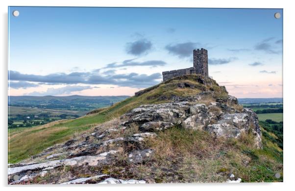 Brentor church  Acrylic by Shaun Jacobs