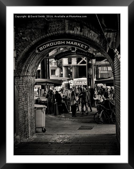 Borough Market Framed Mounted Print by David Smith