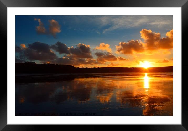 Angelic Sunset Framed Mounted Print by Grant Lewis