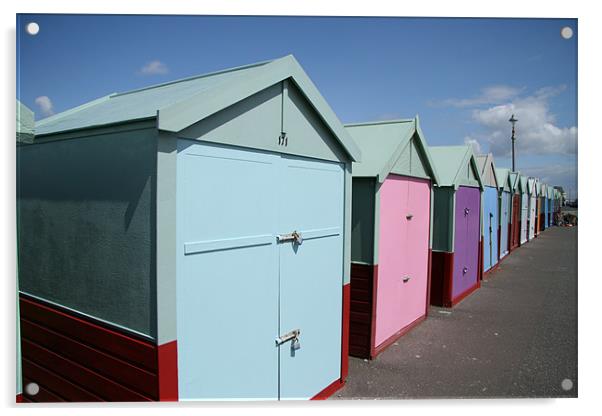 Brighton beach huts Acrylic by mark blower