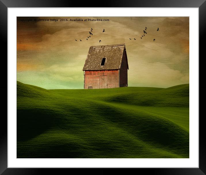 The little red barn  Framed Mounted Print by Heaven's Gift xxx68