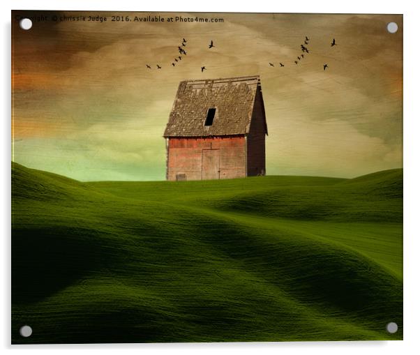 The little red barn  Acrylic by Heaven's Gift xxx68