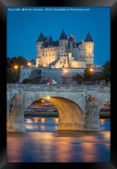 Chateau Saumur - Loire Valley France II Framed Print by Brian Jannsen