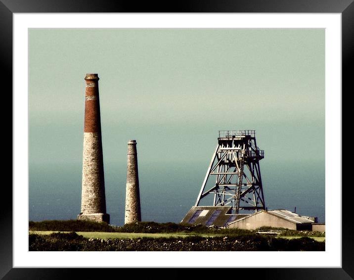Cornish Mine take 2 Framed Mounted Print by Alexia Miles