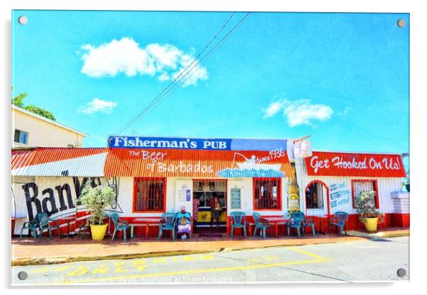 Fisherman's Pub Acrylic by Bob Morgans