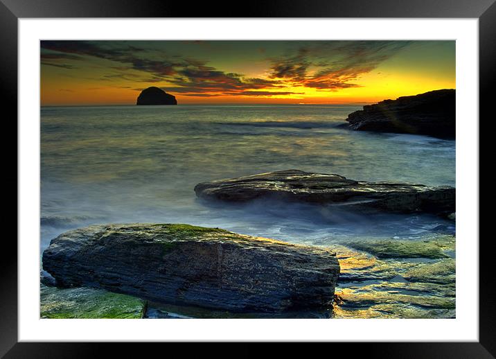 Evening Glow Framed Mounted Print by David Wilkins
