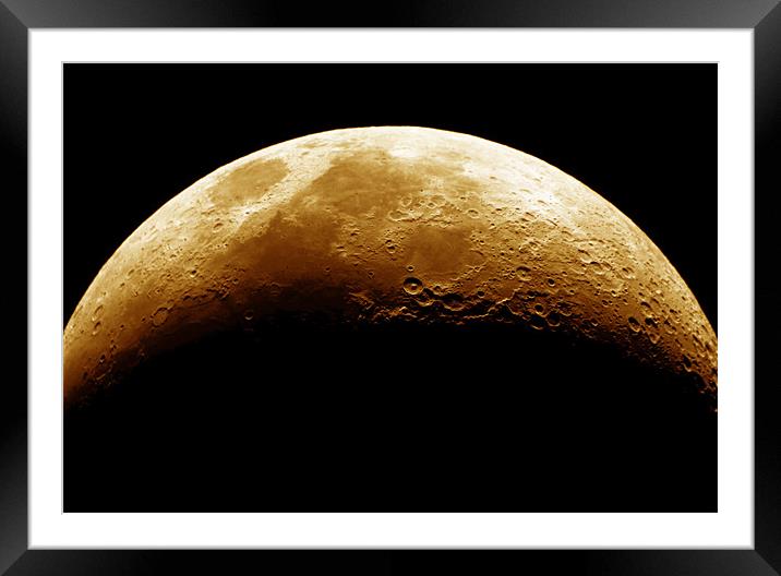 The Moon 1 Framed Mounted Print by stephen walton
