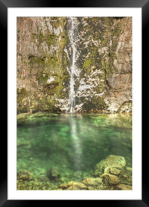 Savica Waterfall, Bohinj, Slovenia. Framed Mounted Print by Ian Middleton