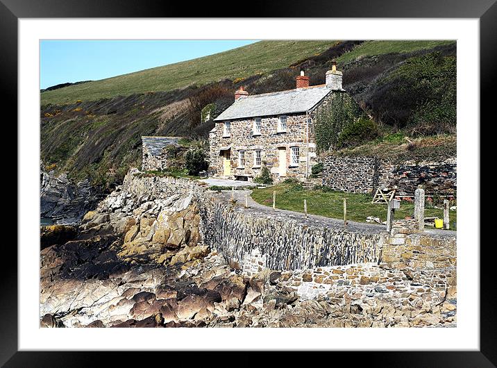 Port Quin Framed Mounted Print by David Wilkins